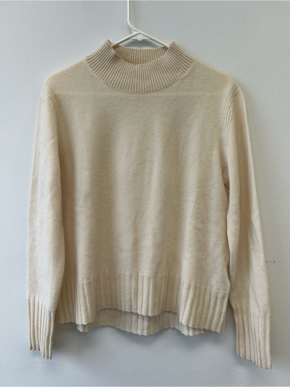J. Crew Cream Mock Neck Sweater fall 21